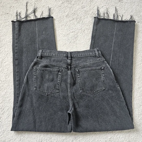 Reformation Jeans | Isabelle Pleated Jean Washed Black Denim Womens 27 - Picture 5 of 7